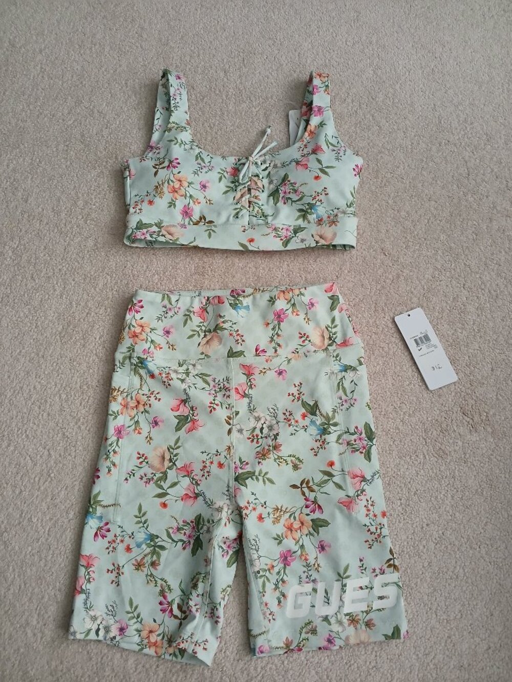 Guess Size S Sports Bra and Shorts